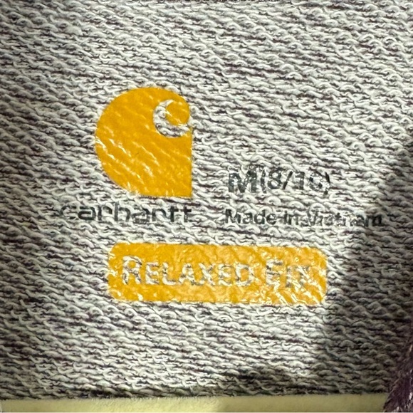 Carhartt women’s medium Heathered Purple Sweatshirt with thumb holes - Picture 3 of 5